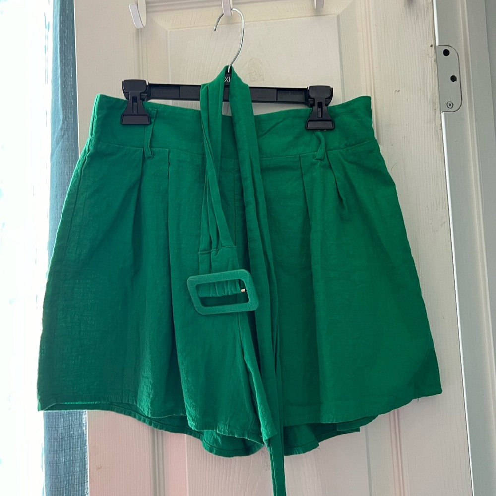 Green shorts